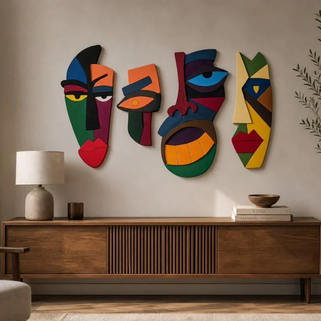 دیوارکوب ۴ عددی پاپیه ماشه ( مدل یارا - برند شوپا )